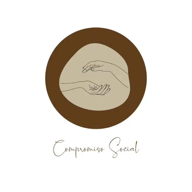 Ilustración de apoyo y colaboración como parte de un proyecto con impacto social