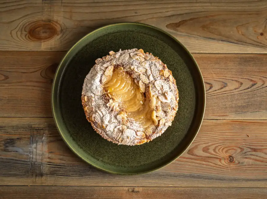 Tarta Frangipane de pera y chocolate